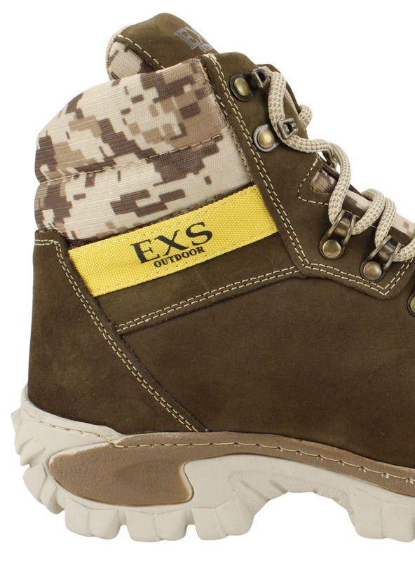 Botín Exs Outdoor Cuero Verde Militar-4