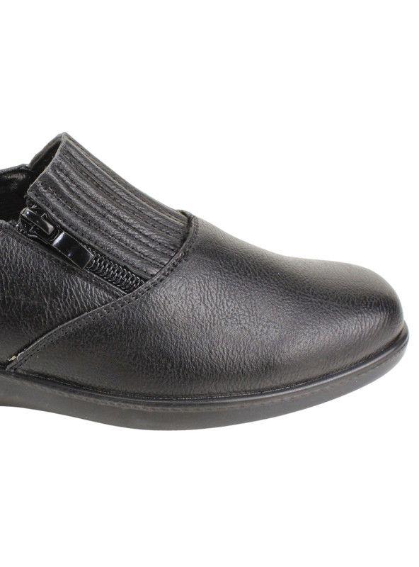 Zapato New Walk Confort Cierre Negro-3