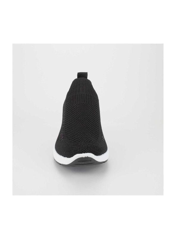 Zapatilla New Walk Slip On Malla Negra-2
