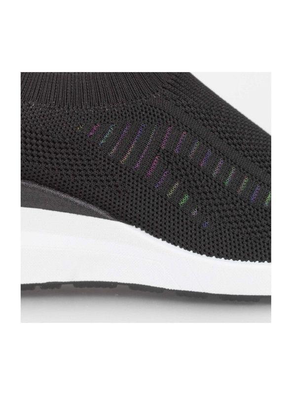 Zapatilla New Walk Slip On Malla Negra-4