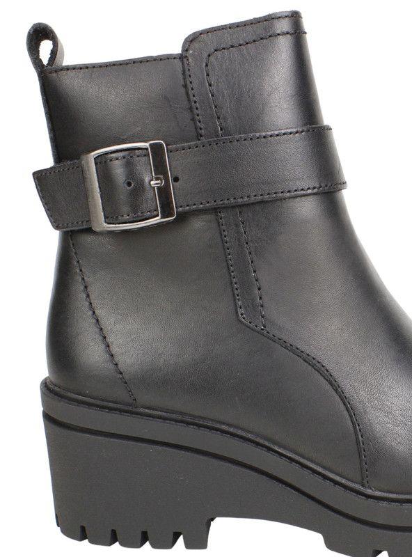 Botín Palm Broche Cuero Negro-4