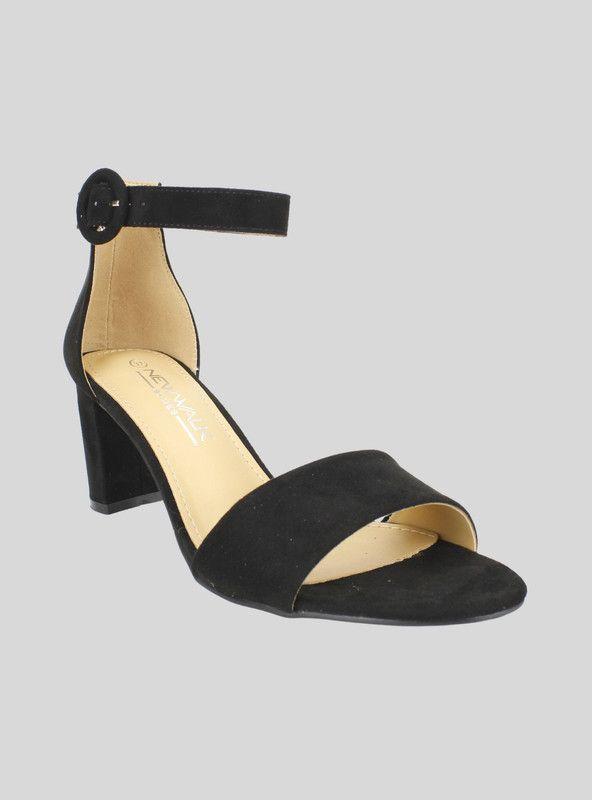 Sandalia New Walk Broche Redondo Negra-1