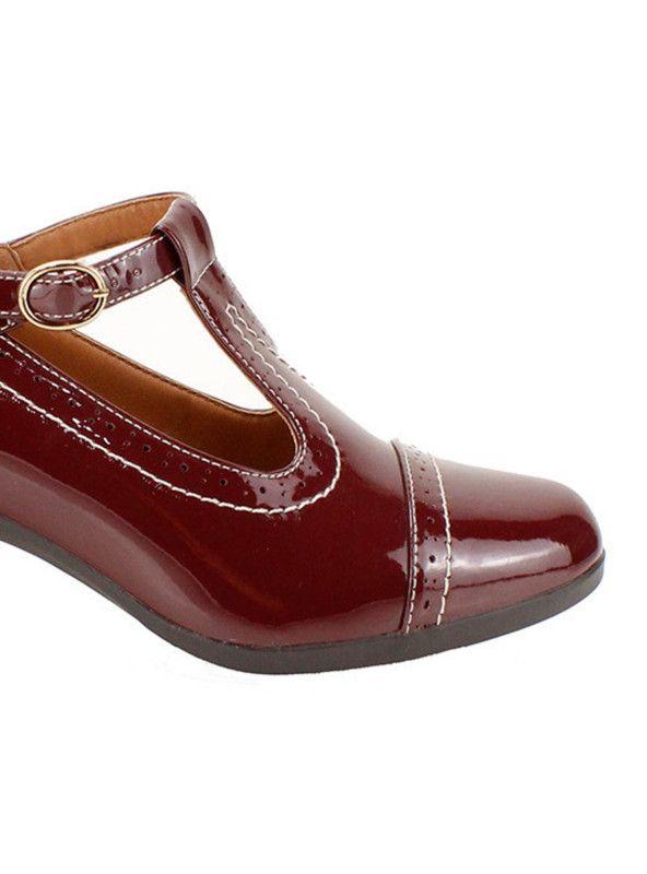 Zapato New Walk Charol Burdeo-3