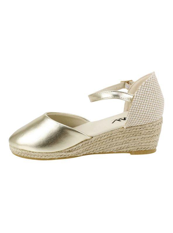 Alpargata New Walk Yute Dorada-3