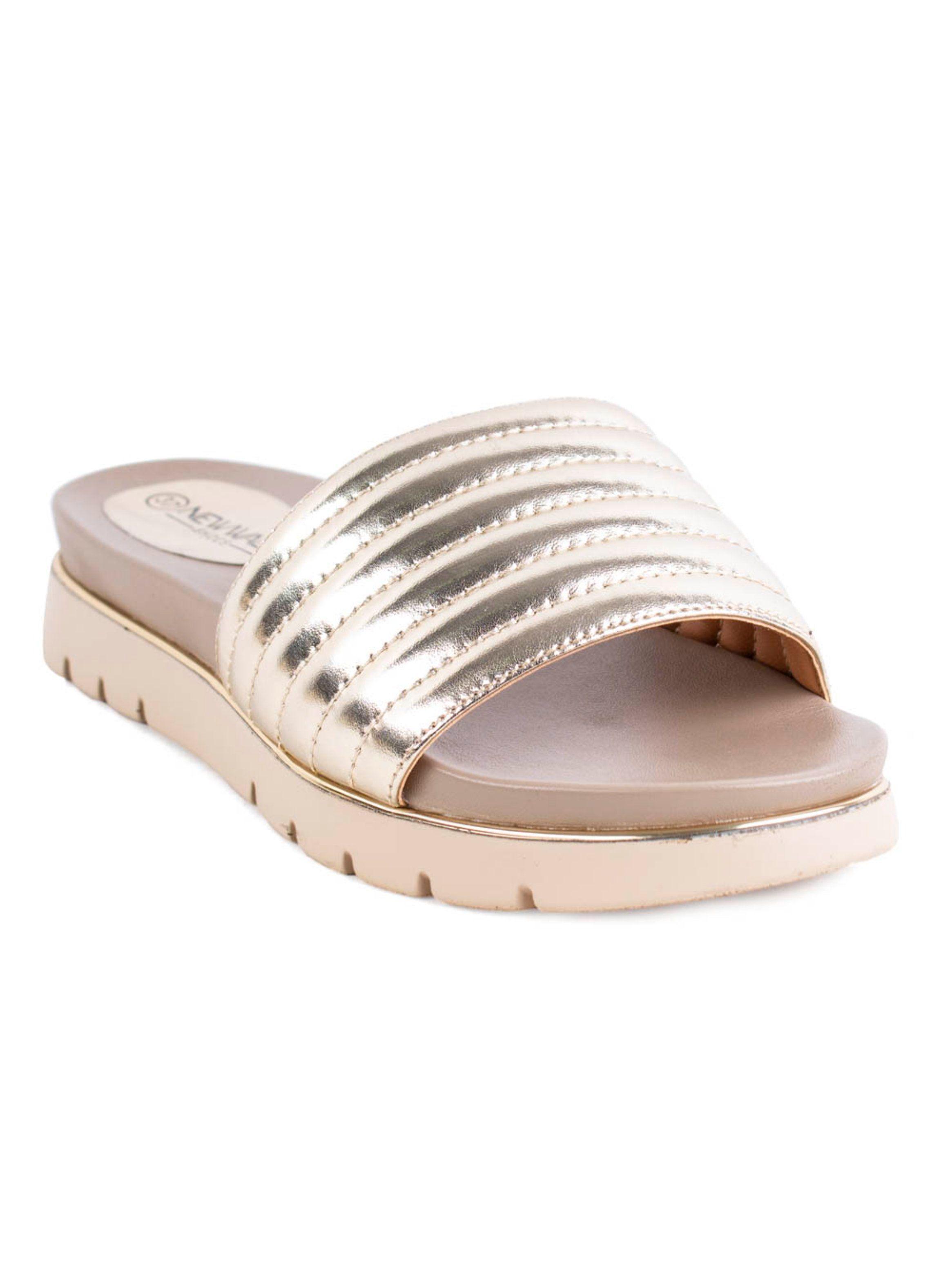 Sandalia New Walk Confort Gold-3