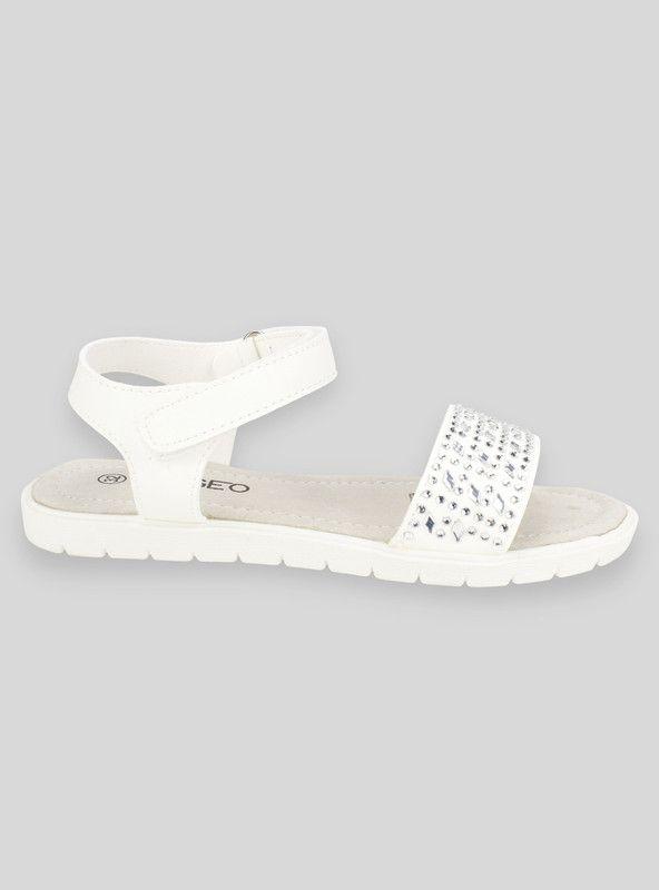 Sandalia Nat Geo Kids Brillantes Blanca-0