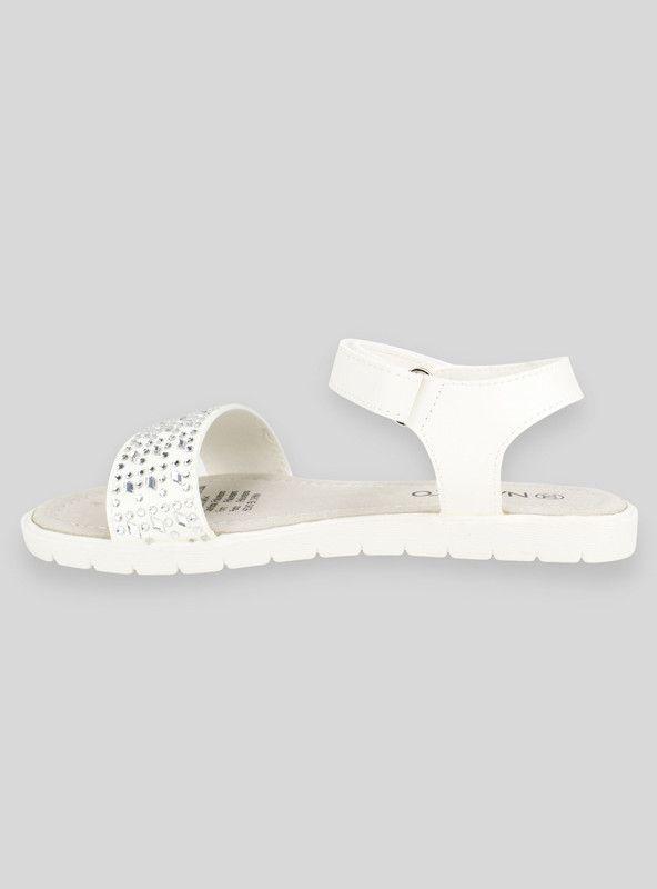 Sandalia Nat Geo Kids Brillantes Blanca-2