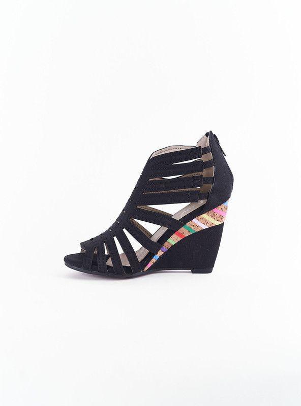 SANDALIA MUJER CASUAL NEW WALK V26-382-4-90 | Negro |-2