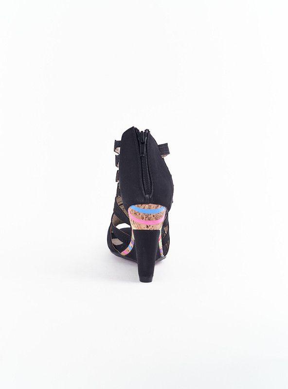 SANDALIA MUJER CASUAL NEW WALK V26-382-4-90 | Negro |-3