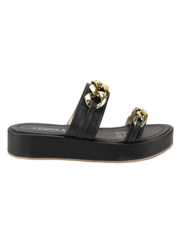 Sandalia Kanna & Co Argollas Negra-0