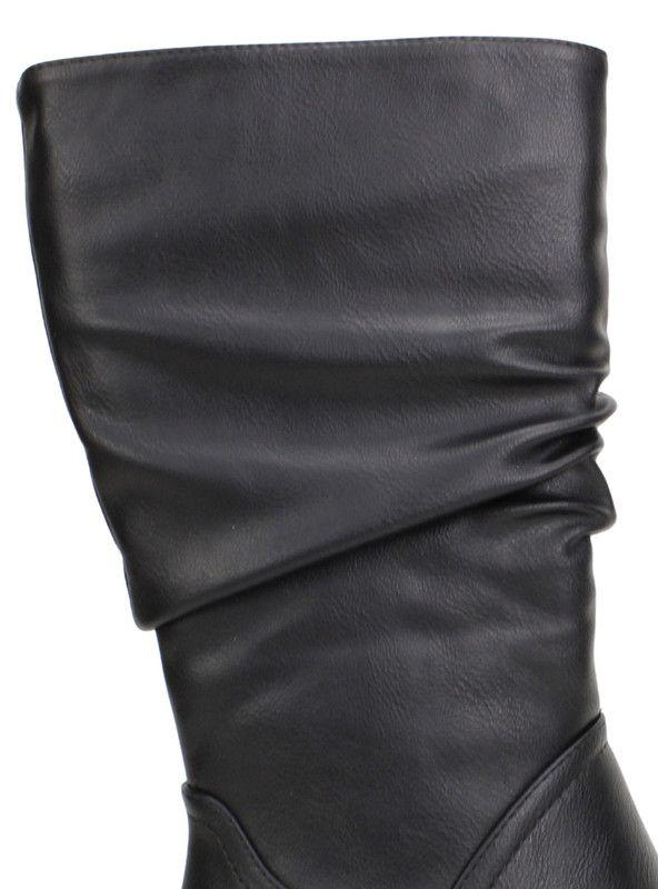 Bota New Walk Pliegues Negro-4