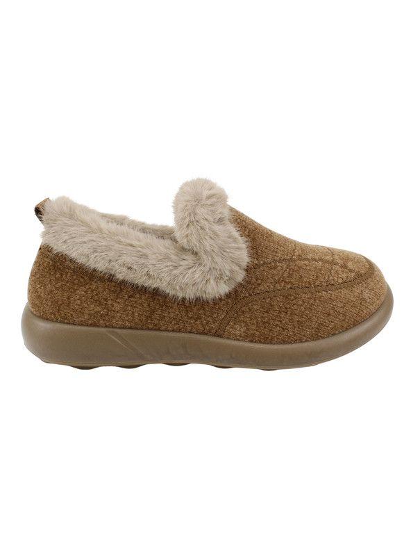 Pantufla New Walk Peluda Chiporro Marrón-0