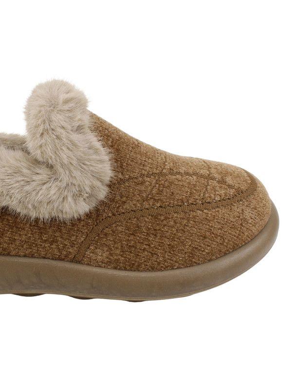 Pantufla New Walk Peluda Chiporro Marrón-4