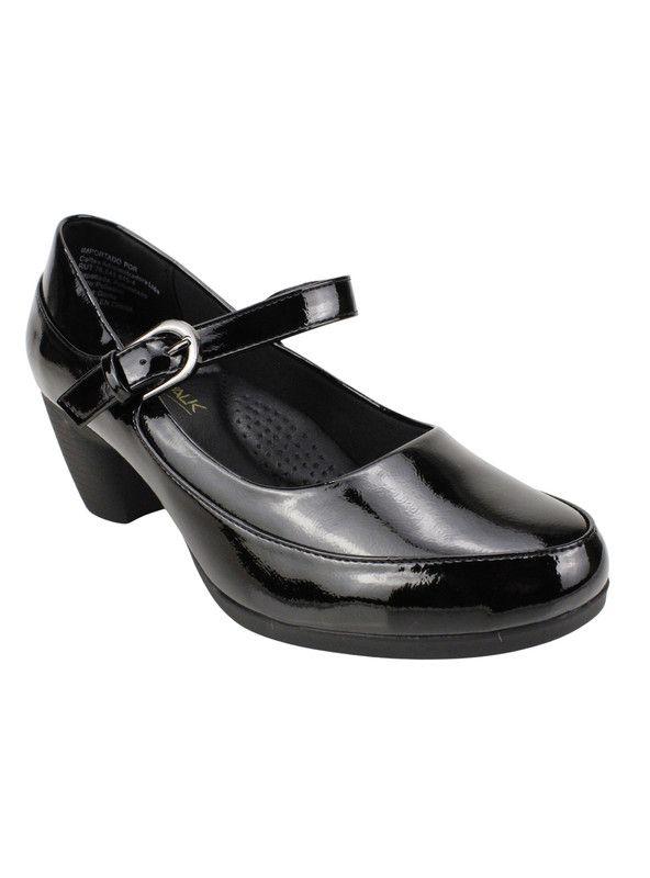 Zapato New Walk Confort Cuequero Negro Charol-2