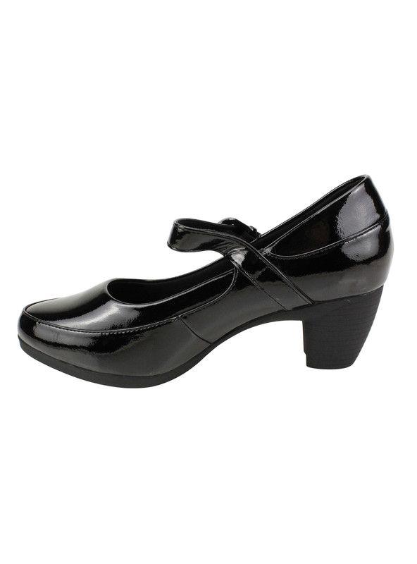 Zapato New Walk Confort Cuequero Negro Charol-3