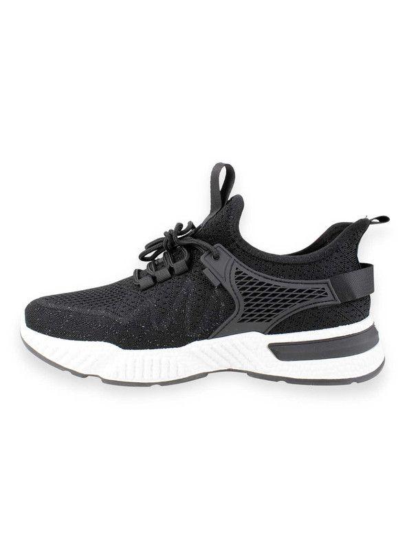 Zapatilla New Walk Mesh Casual Negra-2