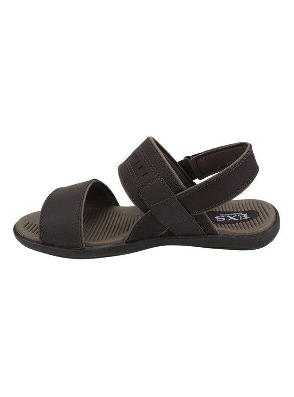 Sandalia Exs Doble Tira Café-3