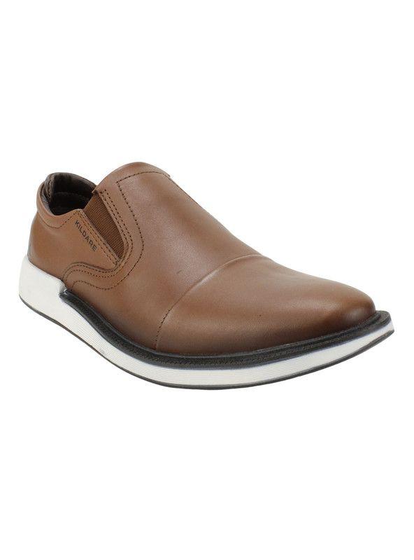 Zapato Kildare Cuero Marrón Slip On-1