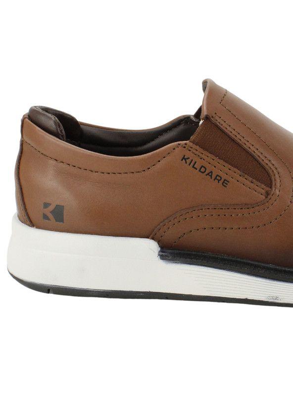 Zapato Kildare Cuero Marrón Slip On-3