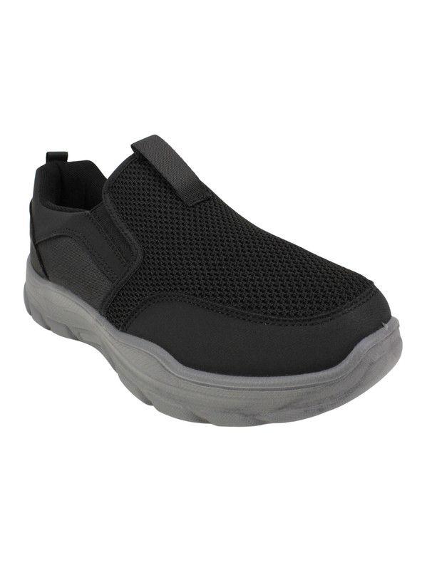 Zapatilla New Walk Slip On Confort Urban Negra-2