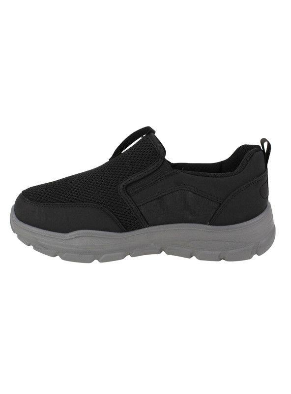 Zapatilla New Walk Slip On Confort Urban Negra-3