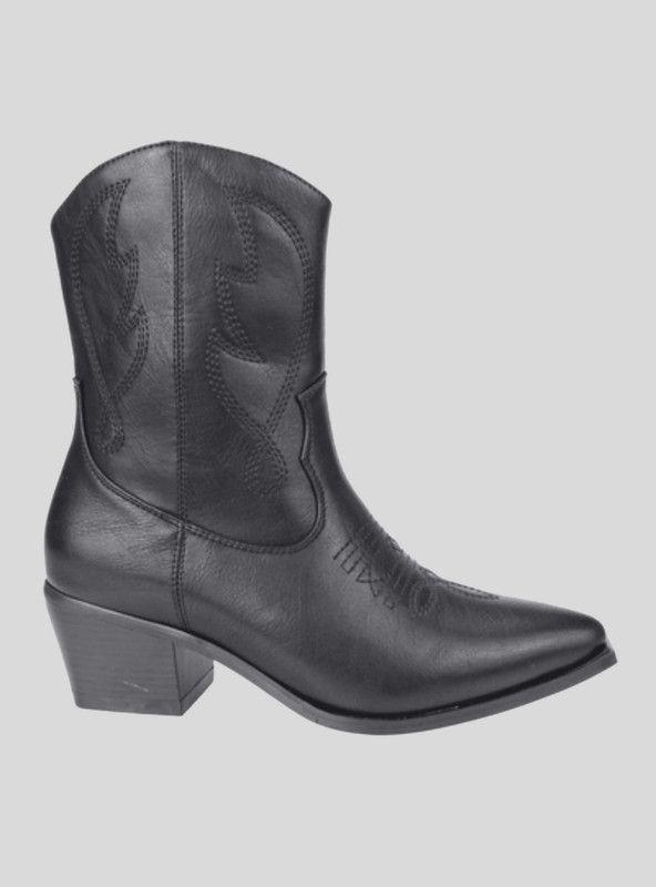 Botín New Walk Tejano Negro-0