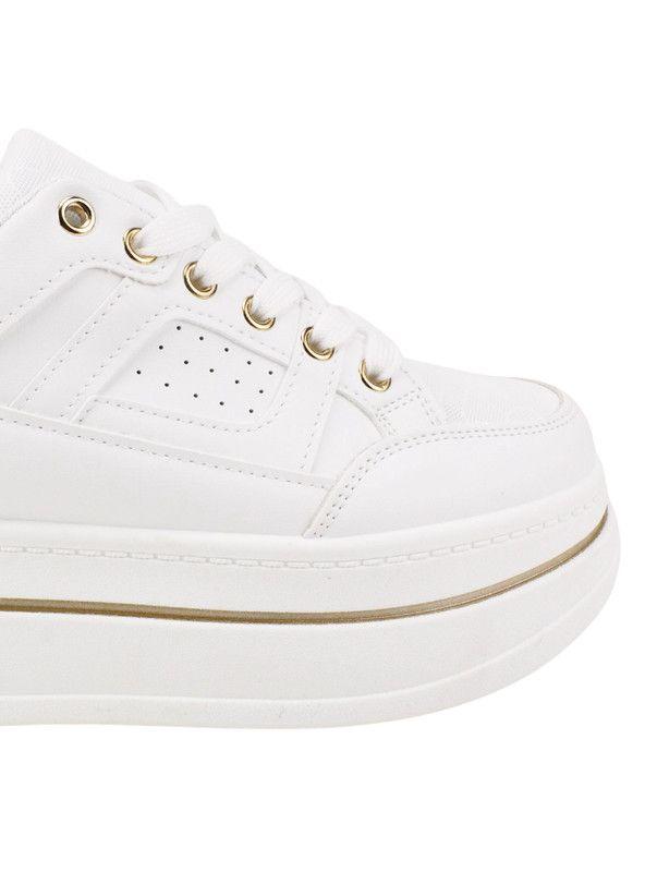 Zapatilla New Walk Plataforma Alta Blanca-4
