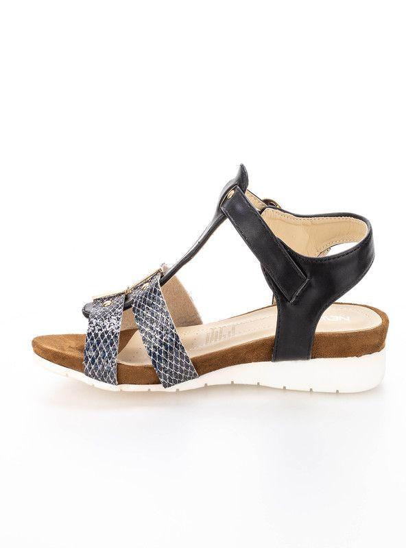 SANDALIA MUJER CASUAL NEW WALK 6029-90-90 | Negro |-2