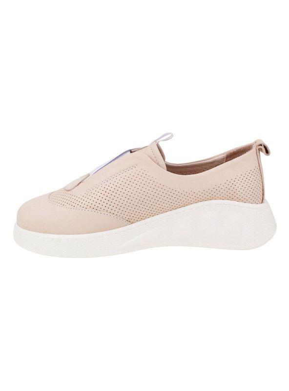 Zapatilla Exs Slip On Cuero Rosa-3
