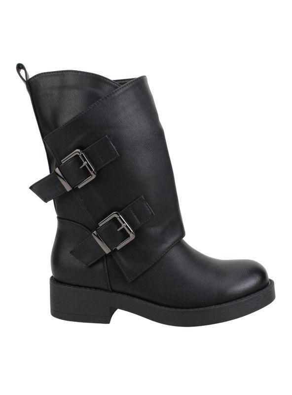 Bota New Walk Biker Corta Negra-0