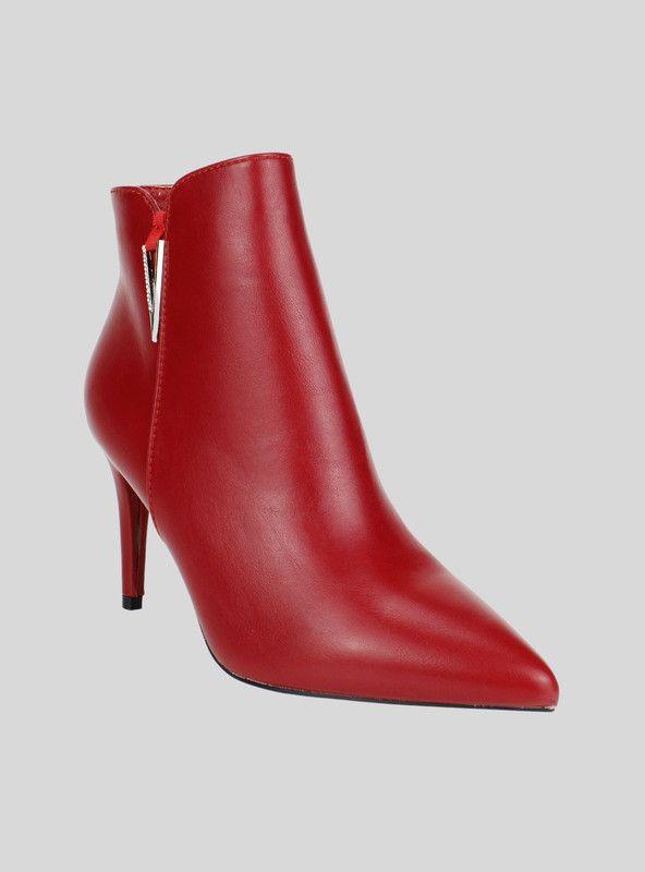 Botín New Walk Stiletto Rojo-1