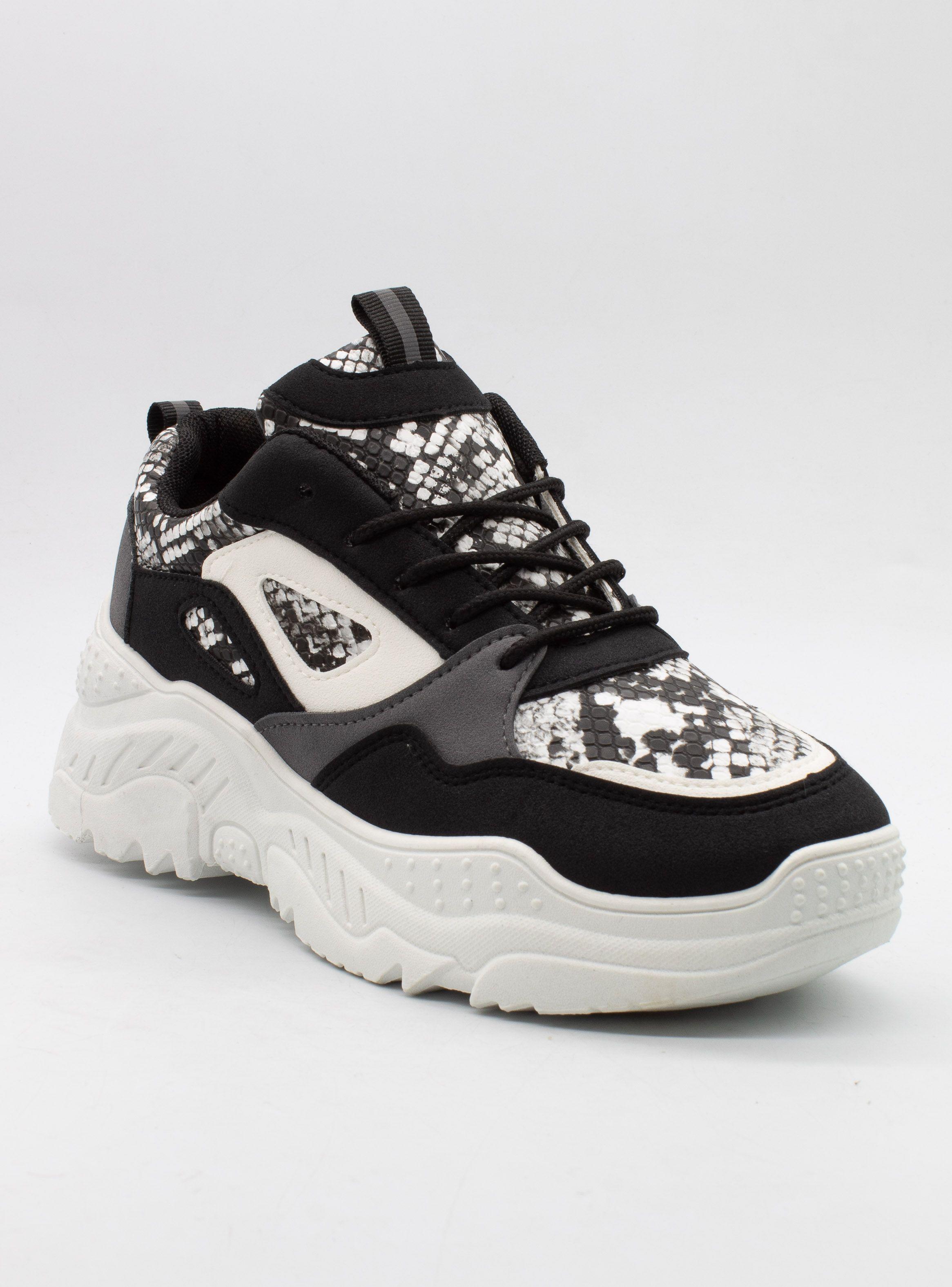 Zapatilla New Walk Reptil Negra-0