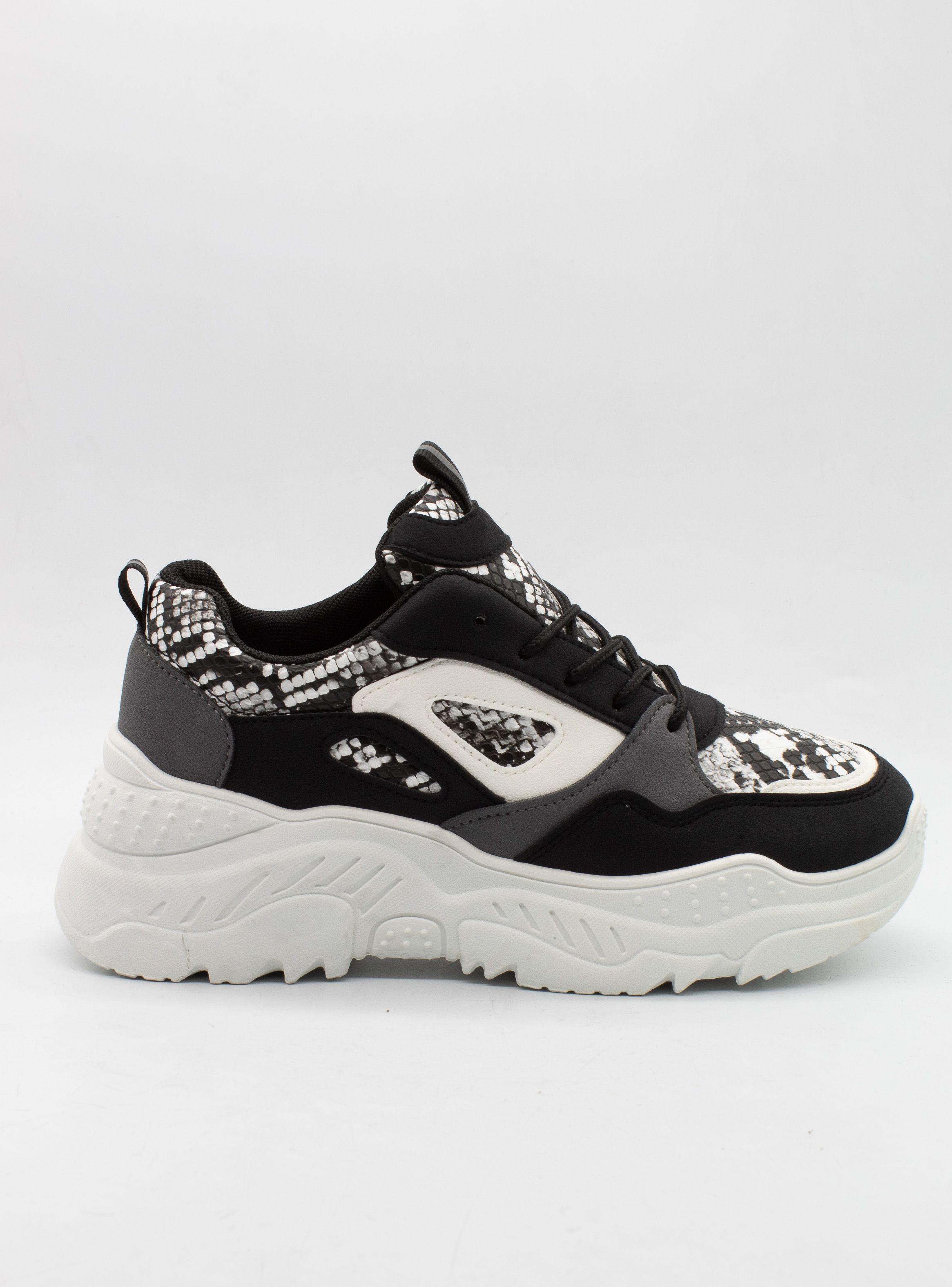 Zapatilla New Walk Reptil Negra-1