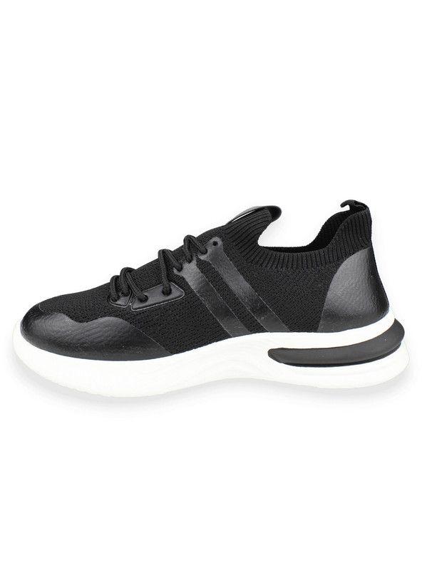 Zapatilla New Walk Rayas Negra-2