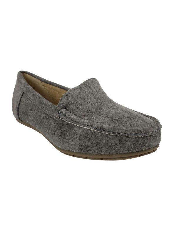 Mocasín New Walk Slip On Confort Gris-2