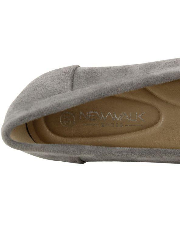Mocasín New Walk Slip On Confort Gris-4