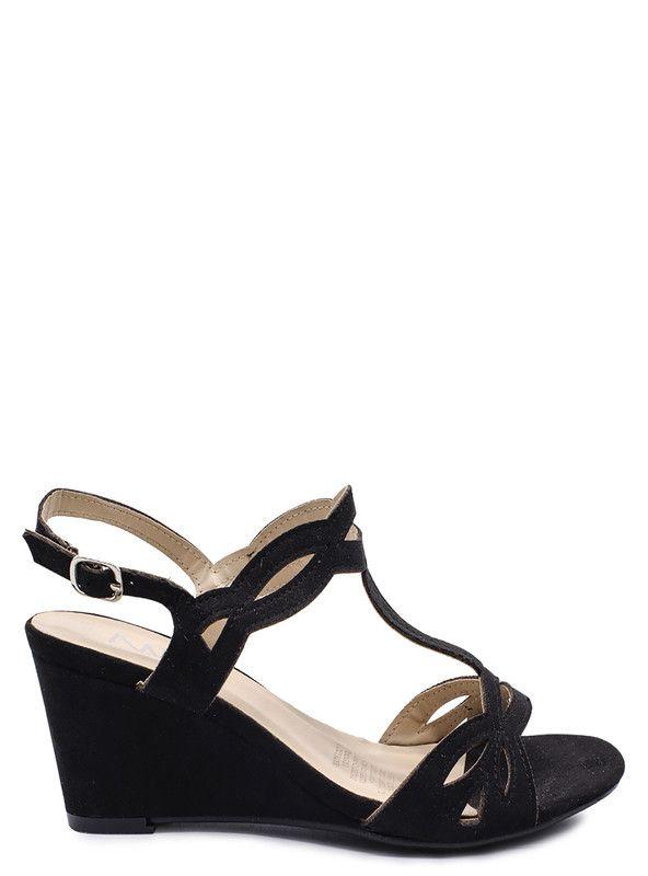 SANDALIA MUJER CASUAL NEW WALK 1709-1-90 (35-40) | Negro |-1