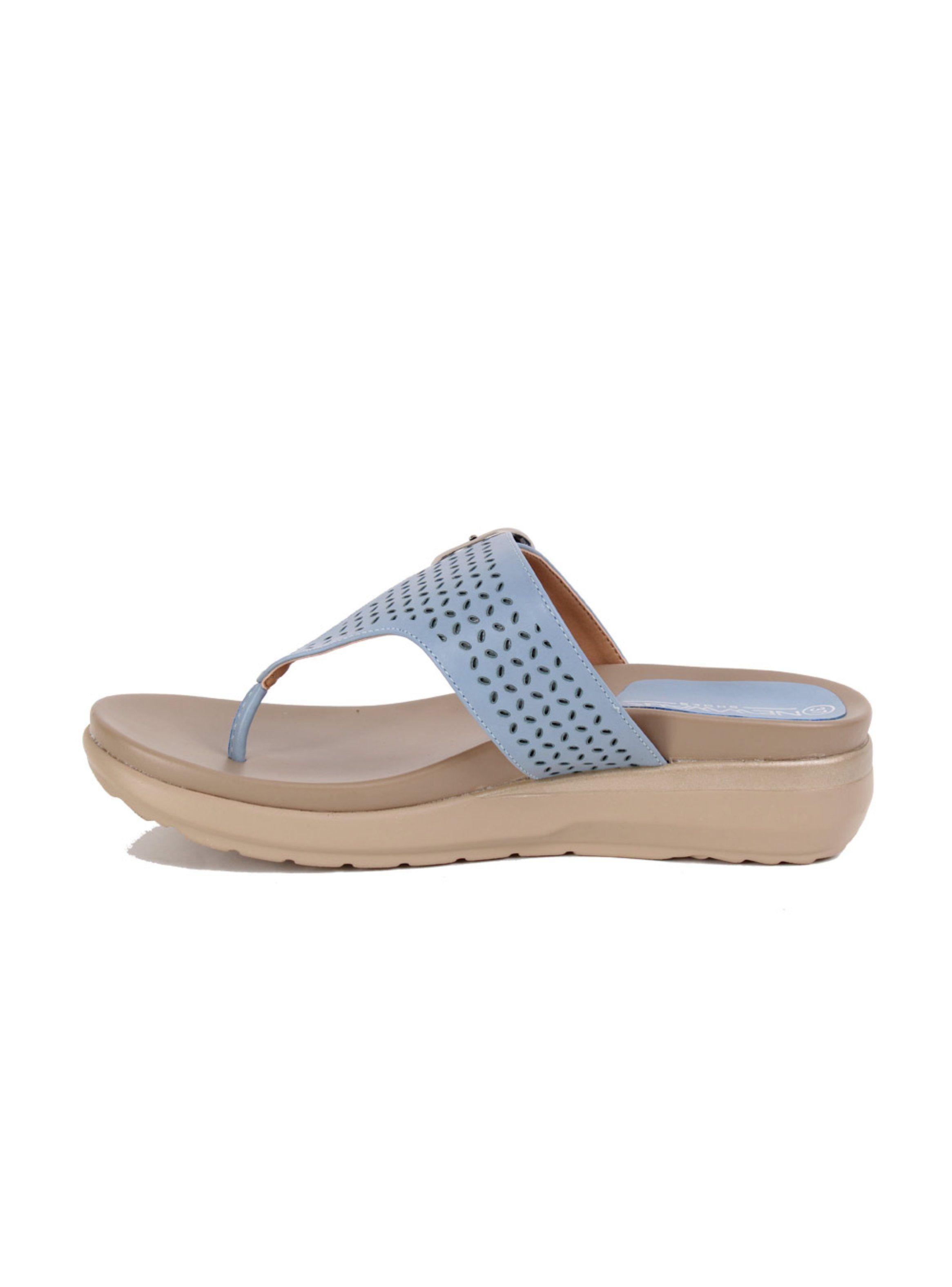 Sandalia New Walk Troque Celeste-2