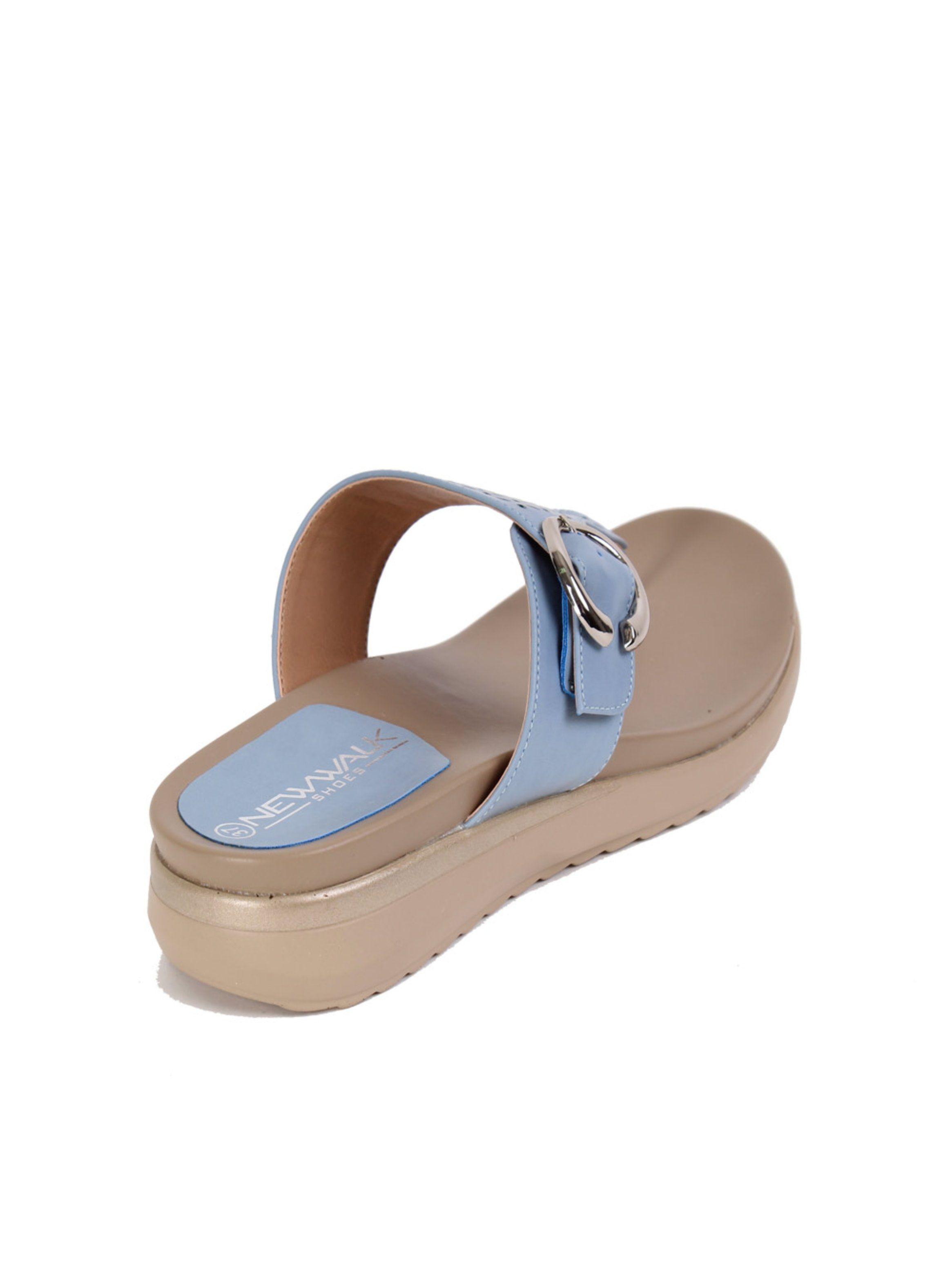 Sandalia New Walk Troque Celeste-3