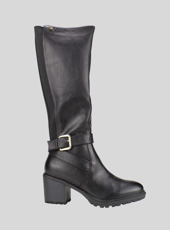 Bota Xti Broche Negra-0