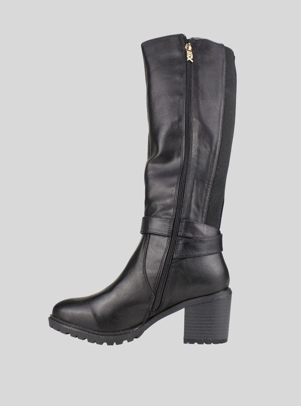 Bota Xti Broche Negra-2