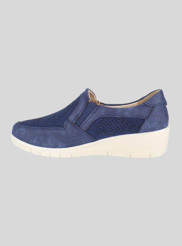 Zapatilla New Walk Troquelada Azul-2