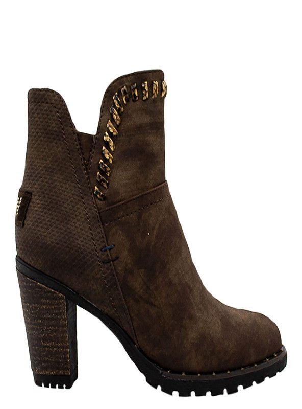BOTIN MUJER NEW WALK  27123-5-50  | Cafe |-1