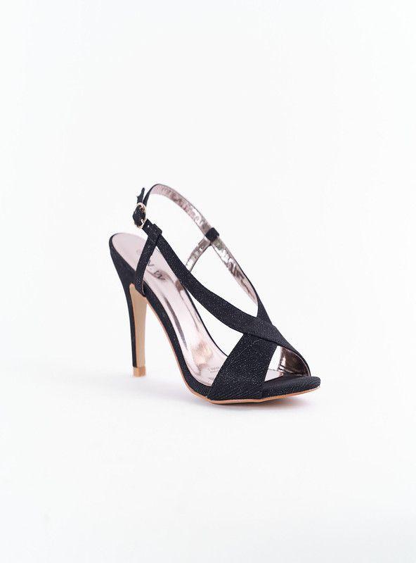 SANDALIA MUJER FORMAL FIESTA NEW WALK 18F89068-3-90 (35-40) | Negro |-0