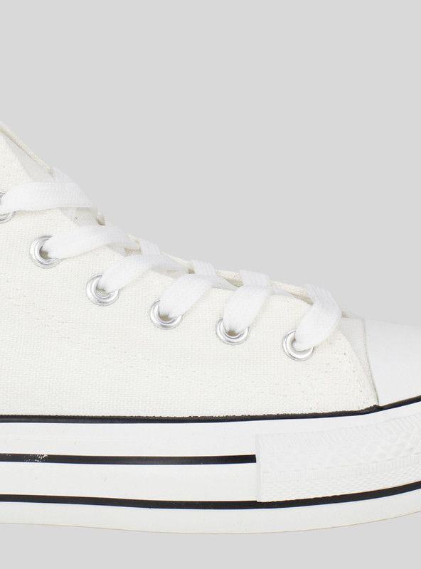 Zapatilla New walk Lona Plataforma Blanca-3