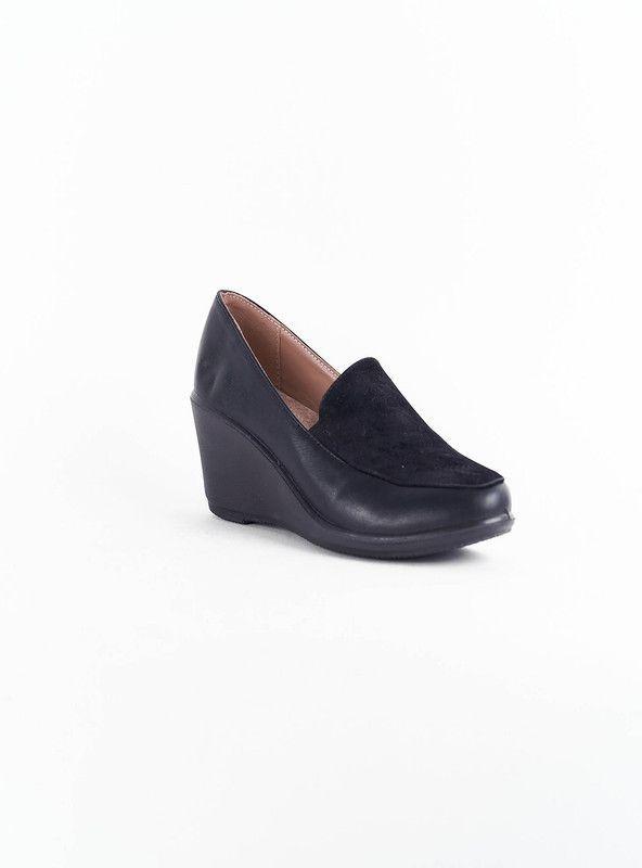 ZAPATO CONFORT MUJER  A51F2015-90  | Negro |-0