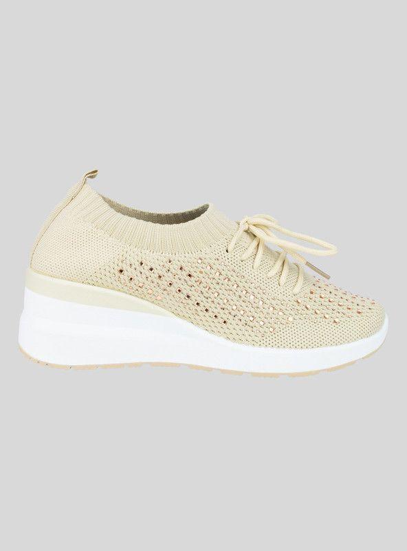 Zapatilla New Walk Beige Calcetín-0