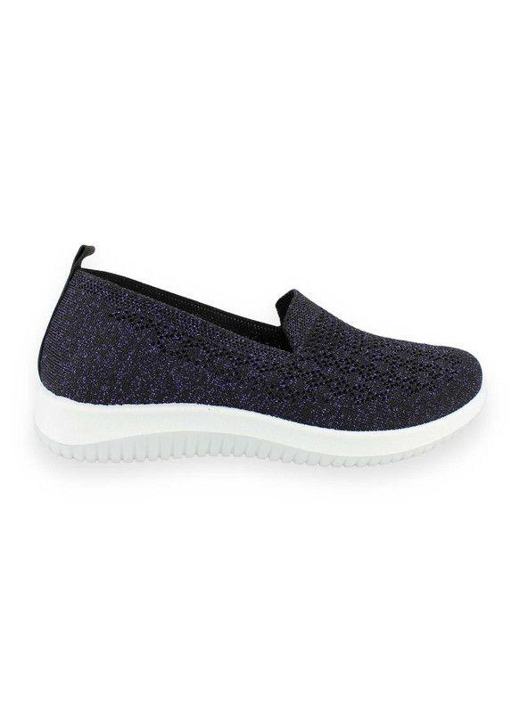 Zapatilla New Walk Luisa Malla Negra-0