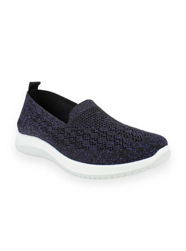 Zapatilla New Walk Luisa Malla Negra-1