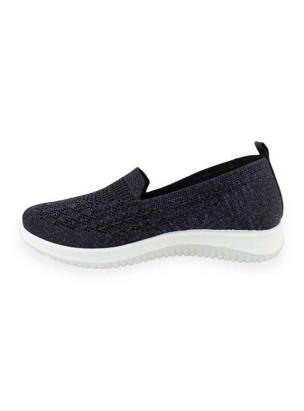 Zapatilla New Walk Luisa Malla Negra-2